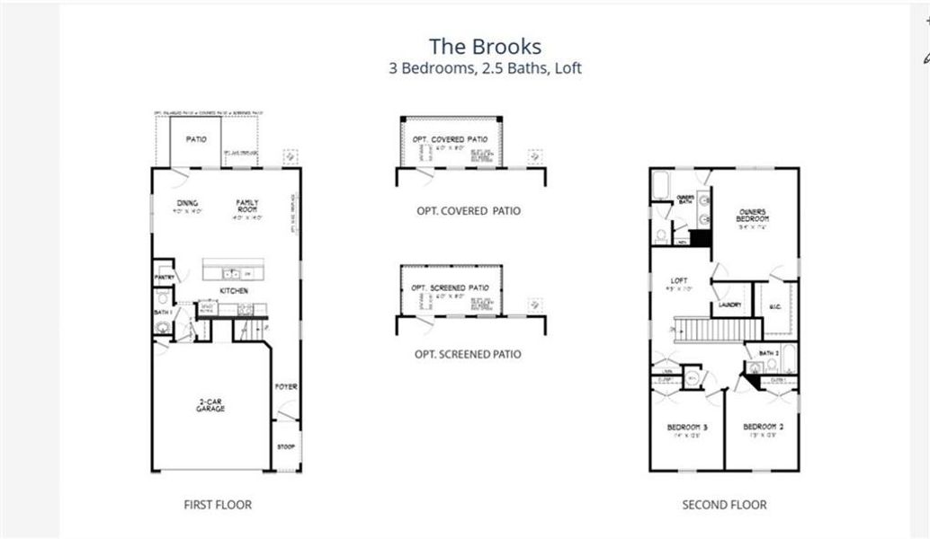 2D floor plan layout of this home in Wildwood Place, Powder Springs, GA (Image 5). 2D floor plan layout of this home in Wildwood Place, Powder Springs, GA (Image 5).