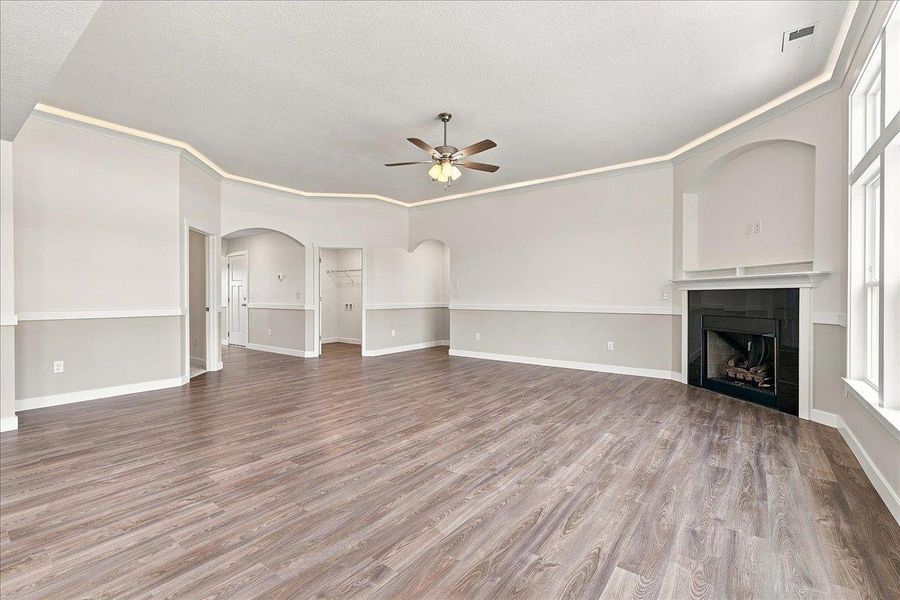 Spacious, unfurnished interior of a new home in Davis Heights, Inman (Image 27). Spacious, unfurnished interior of a new home in Davis Heights, Inman (Image 27).