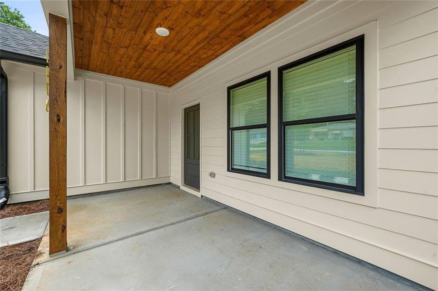 Exterior details and patio area of a home in , Atlanta (Image 3).