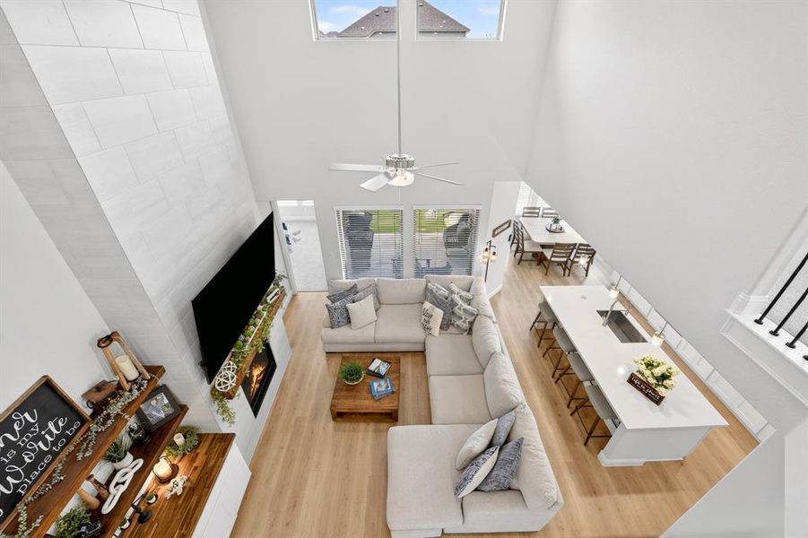 Furnished interior view inside a new home in South Oak, Lakewood Village (Image 20).