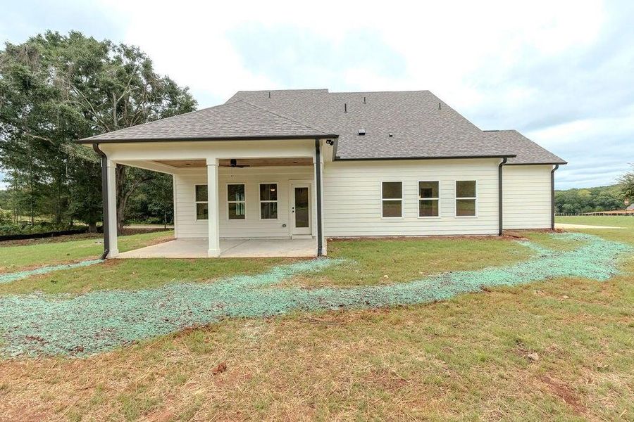 Exterior details and patio area of a home in , Hoschton (Image 31).