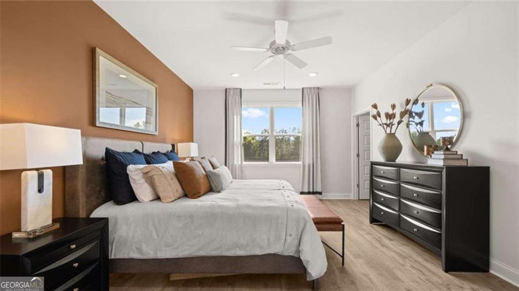 Furnished interior view inside a new home in Oak Ridge Meadows - Active Adult, Locust Grove (Image 5).