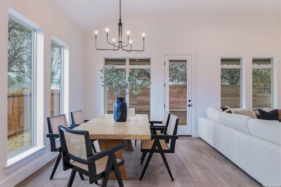 Furnished interior view inside a new home in , New Braunfels (Image 10).