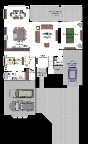 2D floor plan layout for the Laguna by GL Homes in Lotus Edge, Boca Raton, FL (Image 3). 2D floor plan layout for the Laguna by GL Homes in Lotus Edge, Boca Raton, FL (Image 3).
