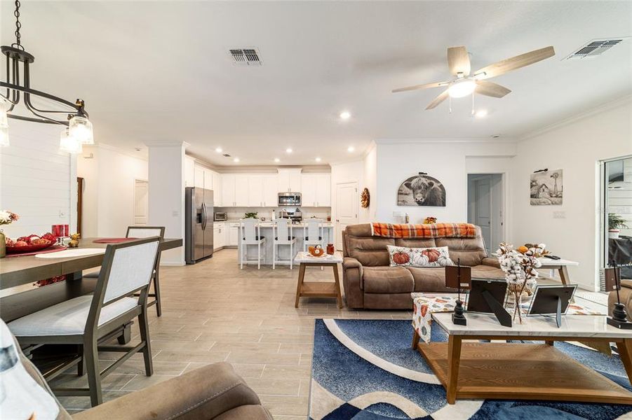 Furnished interior view inside a new home in Country Lane Estates, Williston (Image 34).