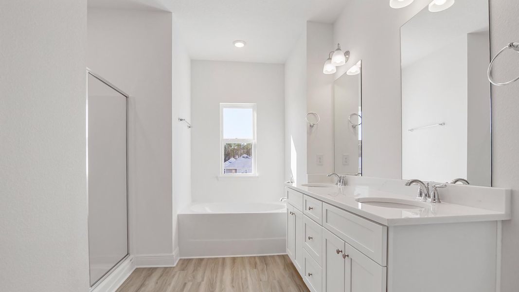 Furnished interior view inside a new home in Bayside at Ward Creek, Panama City Beach (Image 12).