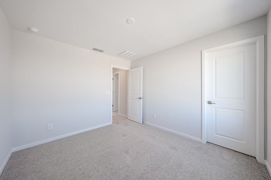 A room with white doors. A room with white doors.