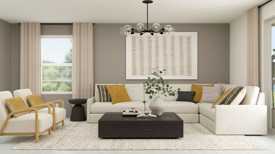 Representative furnished interior of a home built from the Solana Plan 3078 by Lennar in Ventana Ranch: Crest, Buckeye (Image 25). Representative furnished interior of a home built from the Solana Plan 3078 by Lennar in Ventana Ranch: Crest, Buckeye (Image 25).