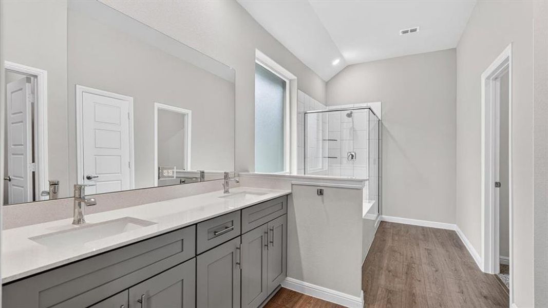 Furnished interior view inside a new home in Eden Ranch, Arlington (Image 11).
