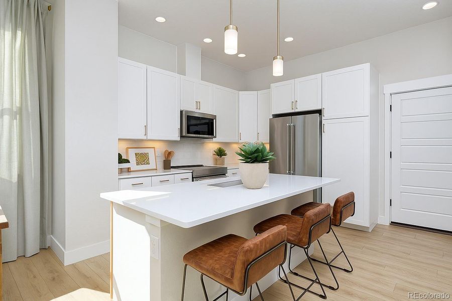 Furnished interior view inside a new home in , Denver (Image 3).