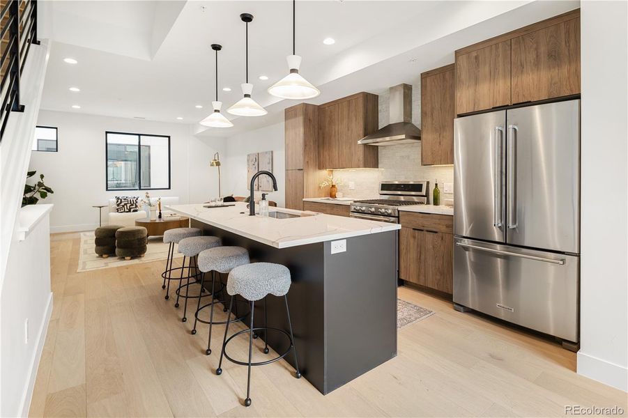 Furnished interior view inside a new home in , Denver (Image 8).