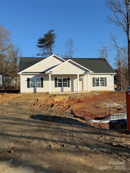 In-progress construction of a new home in , Yadkinville, NC (Image 3).