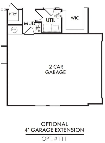 4′ Garage Extention 4′ Garage Extention