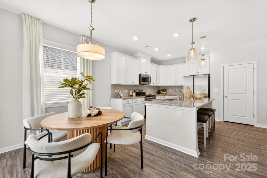Furnished interior view inside a new home in Villas at Sherrills Ford, Terrell (Image 13).