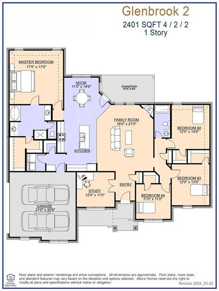 Glenbrook 2 Floorplan -Representative