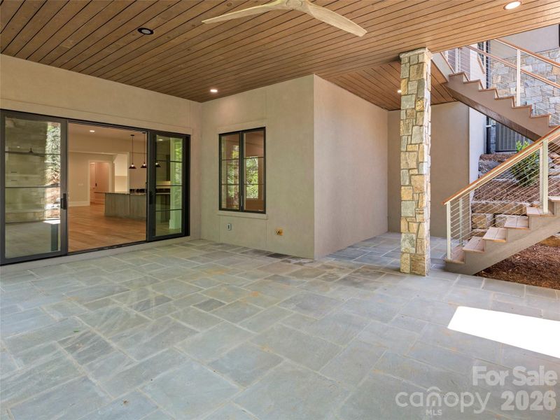Exterior details and patio area of a home in , Arden (Image 28).