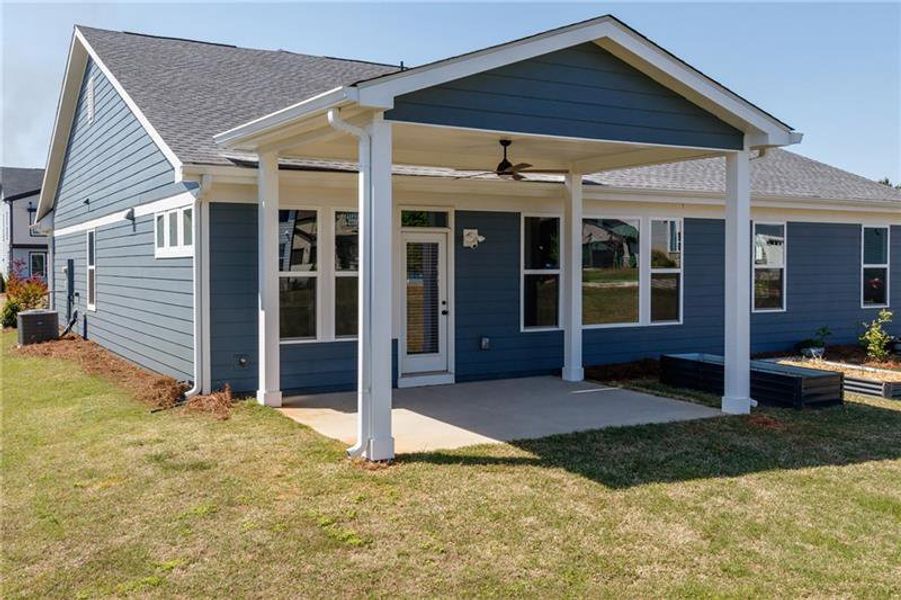 Exterior details and patio area of a home in Sweetbay Farm, Lawrenceville (Image 35).