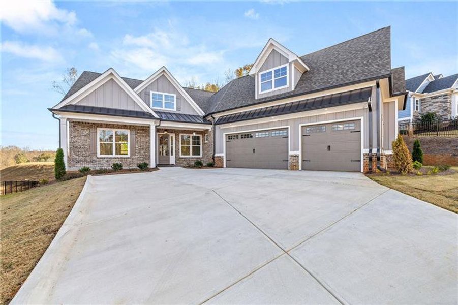 Front exterior of a new home in , Jefferson, GA, highlighting curb appeal (Image 27).
