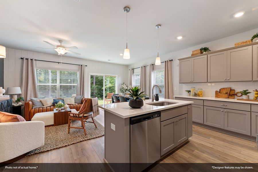 Furnished interior view inside a new home in Nichols Landing, Charlotte (Image 8).