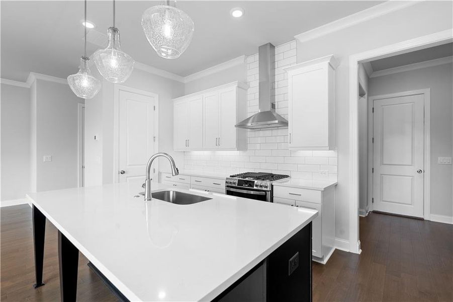 Furnished interior view inside a new home in Palisades Single Family, Cumming (Image 8).