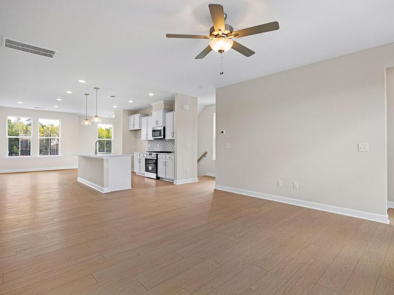 Spacious, unfurnished interior of a new home in Forestville Yard Townhomes, Knightdale (Image 14).