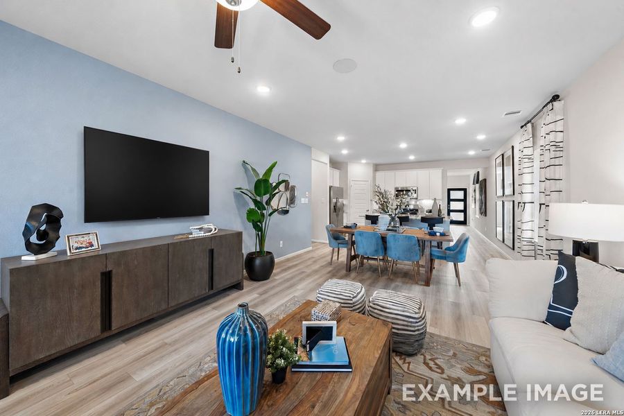 Furnished interior view inside a new home in Rayburn Valley, San Antonio (Image 12). Furnished interior view inside a new home in Rayburn Valley, San Antonio (Image 12).