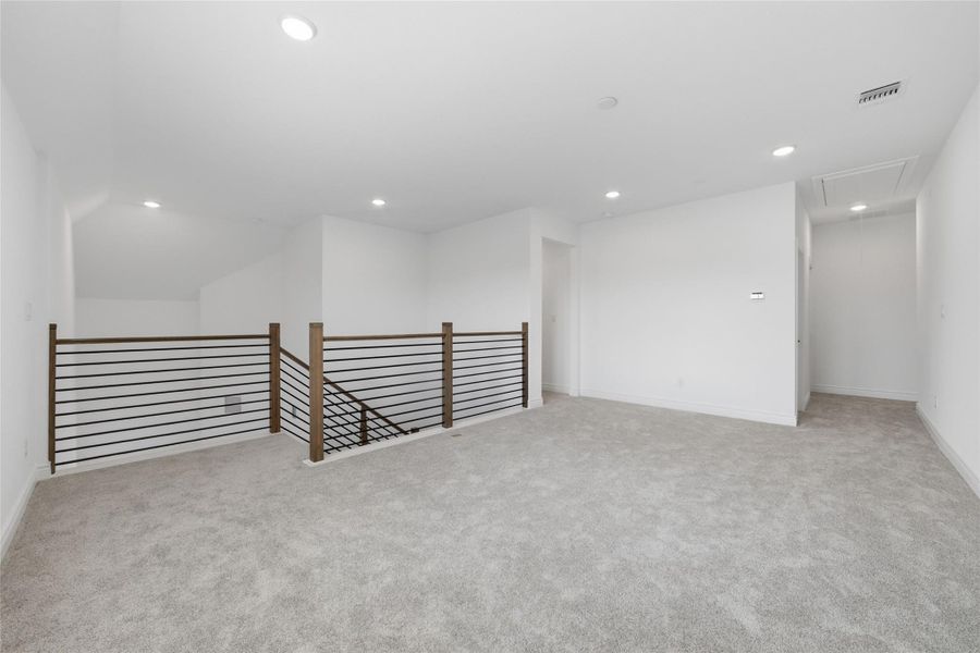 spacious game room area