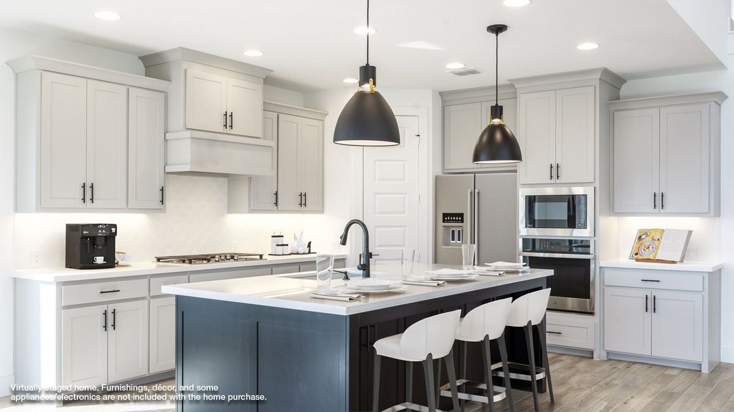 Furnished interior view inside a new home in Parkside On The River 60', Georgetown (Image 5).