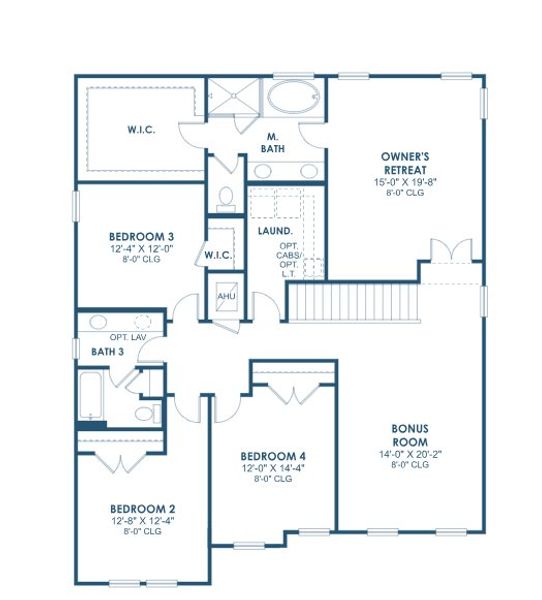 2D floor plan layout of this home in Mirada, San Antonio, FL (Image 2).