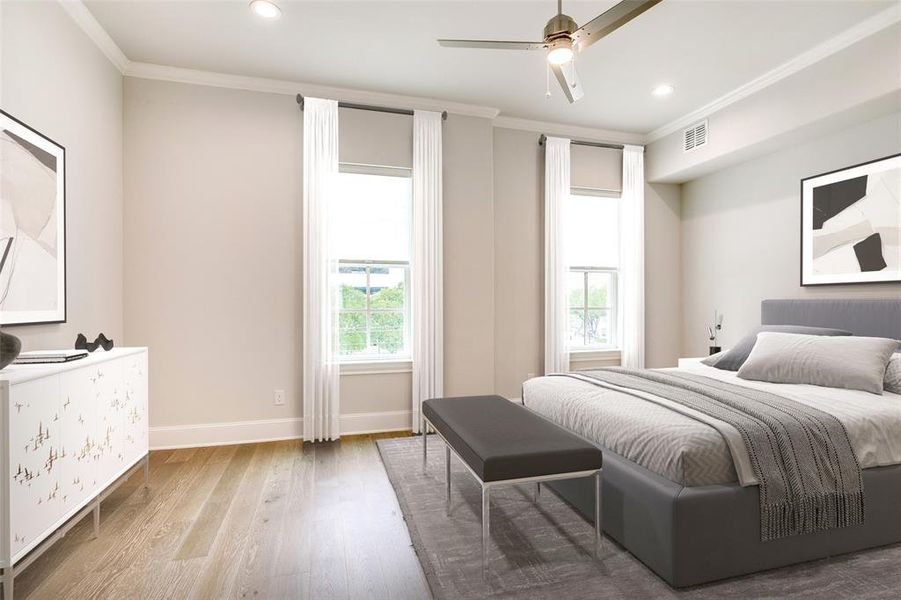 Image of actual unit - virtually staged to show use of space.