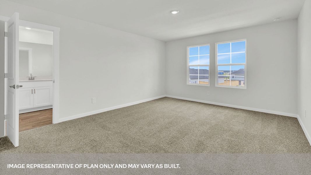 Representative unfurnished interior of a home built from the The Lyndon by D.R. Horton in Mayfair, New Braunfels (Image 9).