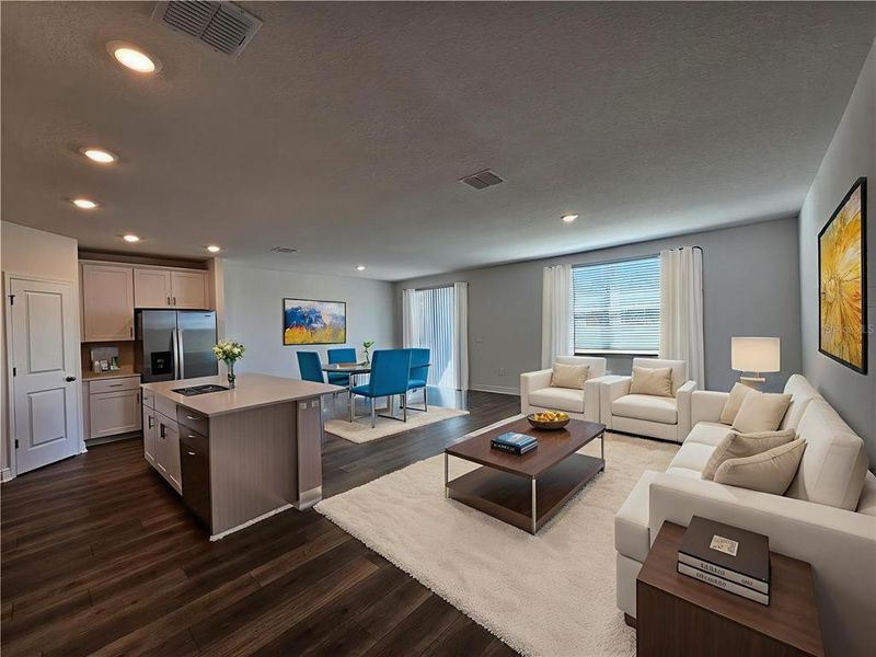 Furnished interior view inside a new home in The Reserve at Hammock Oaks - Signature Series, Lady Lake (Image 6).