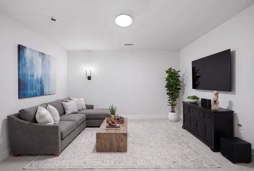 Furnished interior view inside a new home in The Homestead - 62', Rockwall (Image 16).