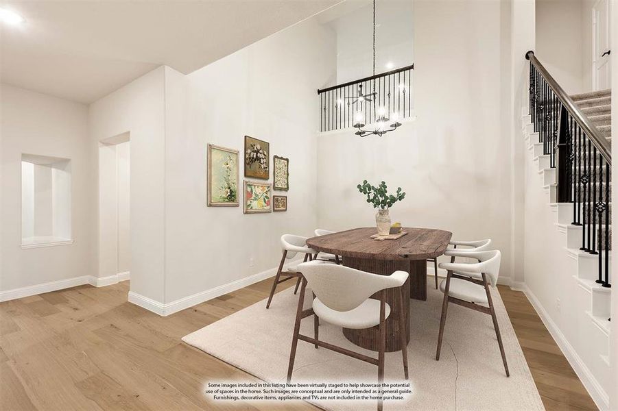 Furnished interior view inside a new home in Sunrise at Garden Valley 60-79, Waxahachie (Image 13).