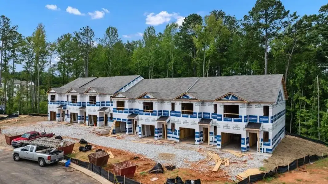 In-progress construction of a new home in Woodbury Park, South Fulton, GA (Image 29).