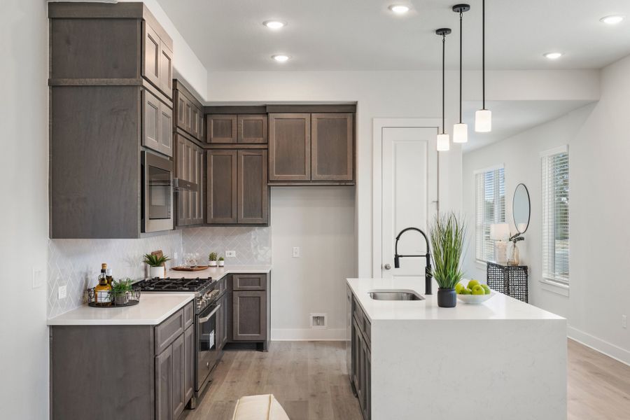 Furnished interior view inside a new home in Foxfield, Austin (Image 15). Furnished interior view inside a new home in Foxfield, Austin (Image 15).