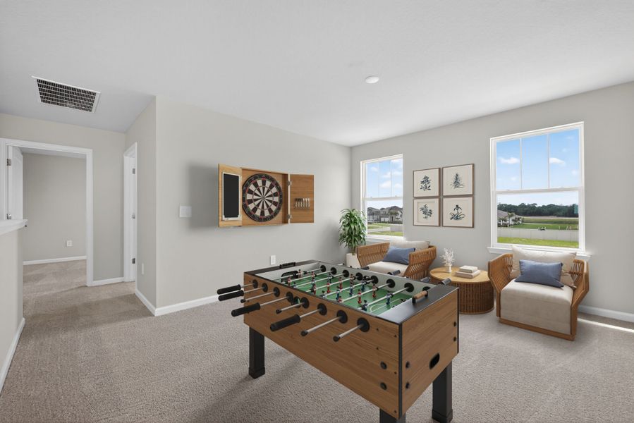 Furnished interior view inside a new home in Crosswind Ranch, Parrish (Image 5). Furnished interior view inside a new home in Crosswind Ranch, Parrish (Image 5).