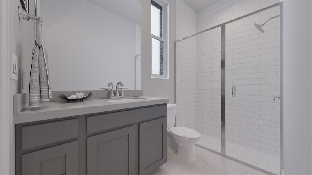 Furnished interior view inside a new home in Oakberry Trails, Waller (Image 26).