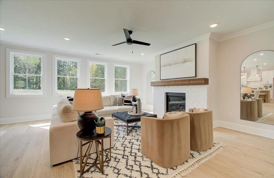 Furnished interior view inside a new home in , Acworth (Image 14). Furnished interior view inside a new home in , Acworth (Image 14).