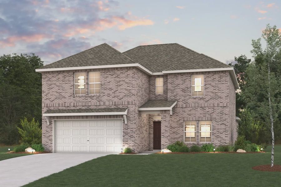A house with a garage. A house with a garage.