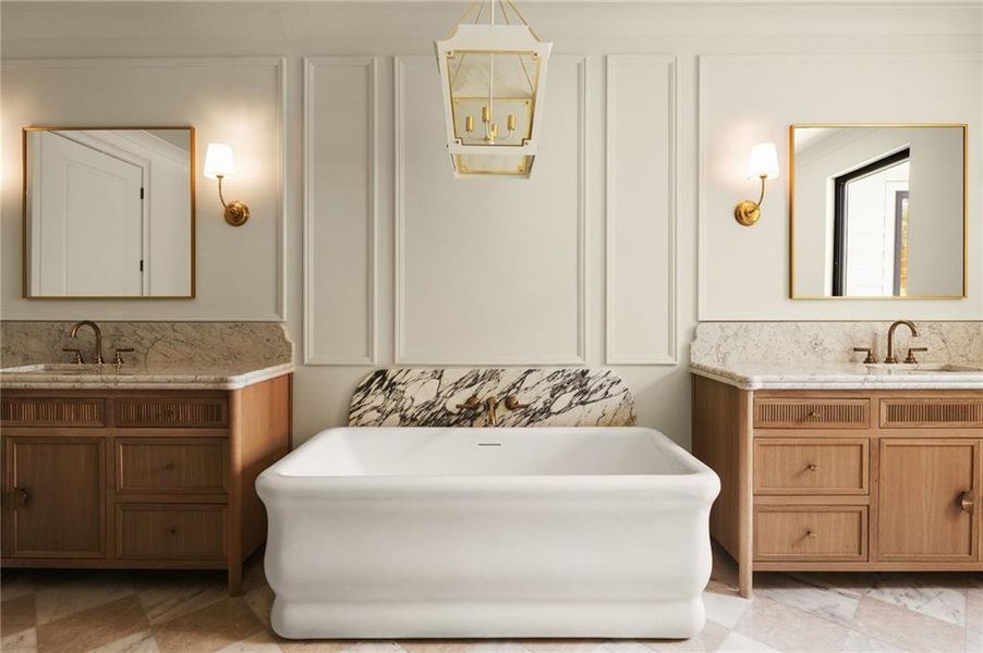 Furnished interior view inside a new home in , Brookhaven (Image 37).