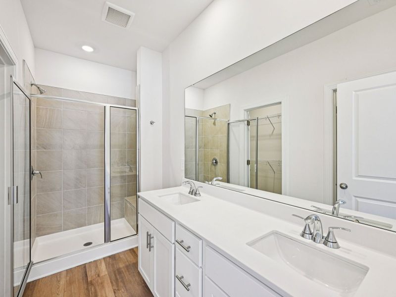 Furnished interior view inside a new home in Trivium Meadows, Newton (Image 6).