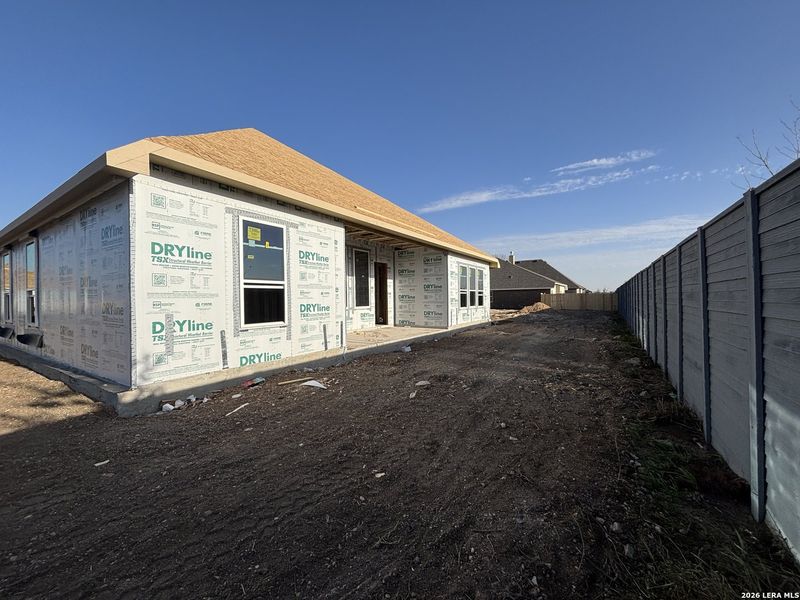 In-progress construction of a new home in The Heritage at Saddlebrook Ranch 70's, Schertz, TX (Image 9).