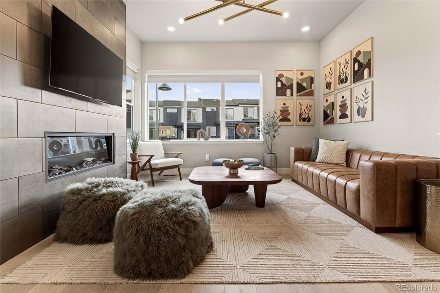 Furnished interior view inside a new home in Baseline, Broomfield (Image 11).