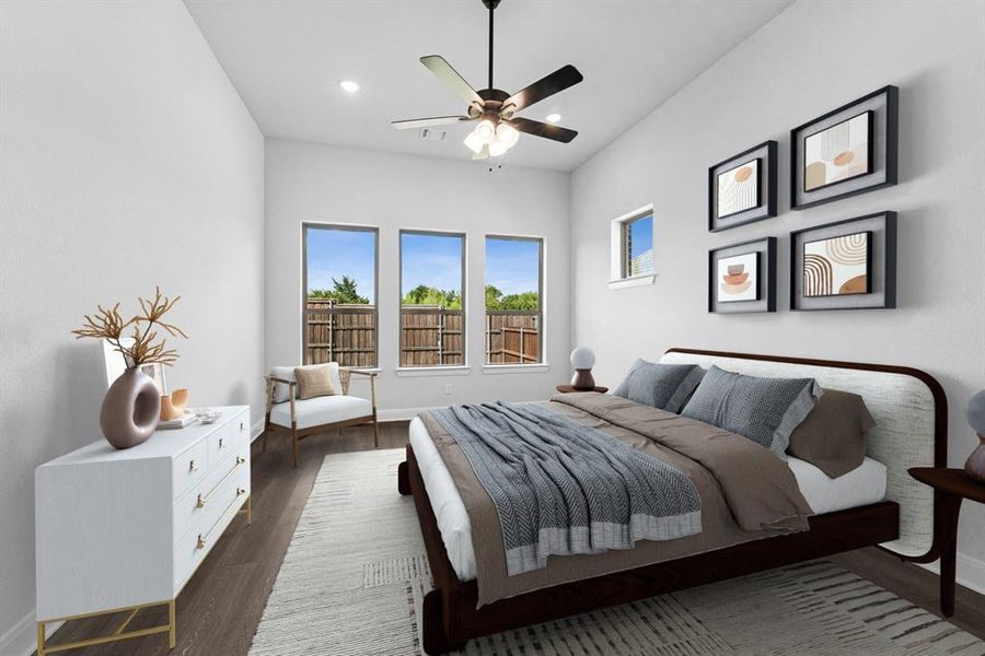 Furnished interior view inside a new home in South Pointe  Cottage Series, Mansfield (Image 12).