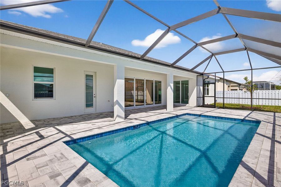 Exterior details and patio area of a home in Cape Coral, Cape Coral (Image 21).