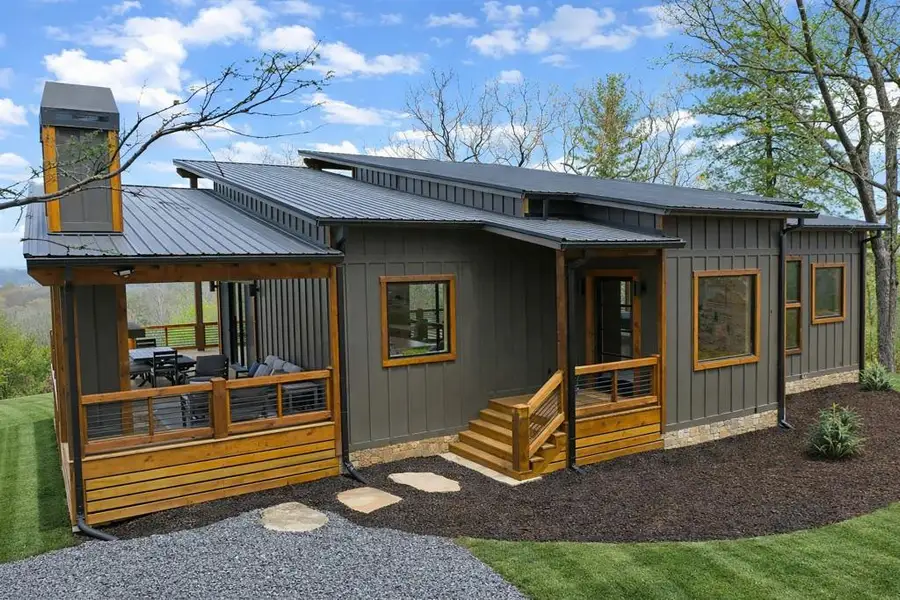 Exterior details and patio area of a home in , Blue Ridge (Image 22). Exterior details and patio area of a home in , Blue Ridge (Image 22).