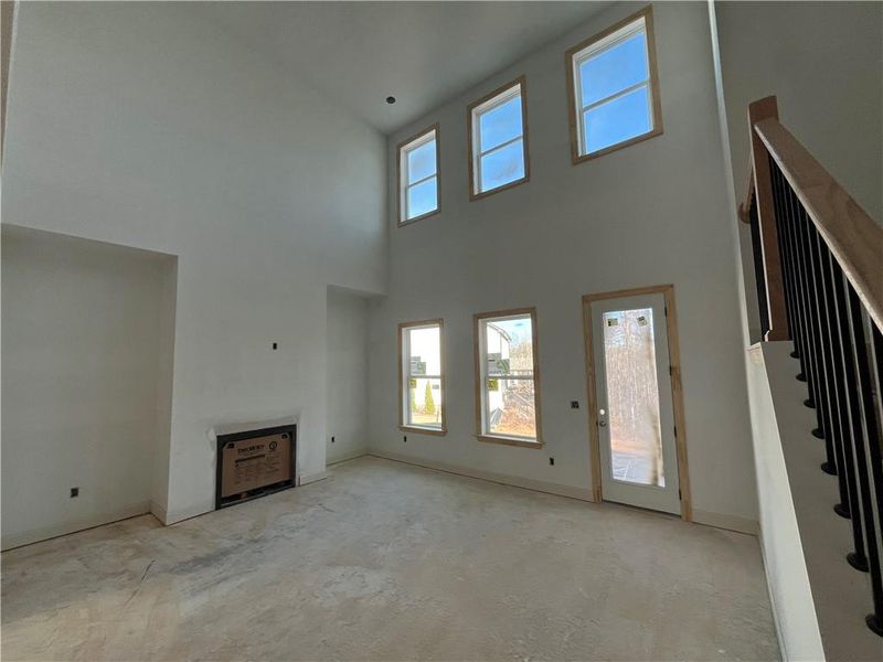 In-progress construction of a new home in East Harbor II at Chestatee, Dawsonville, GA (Image 69).