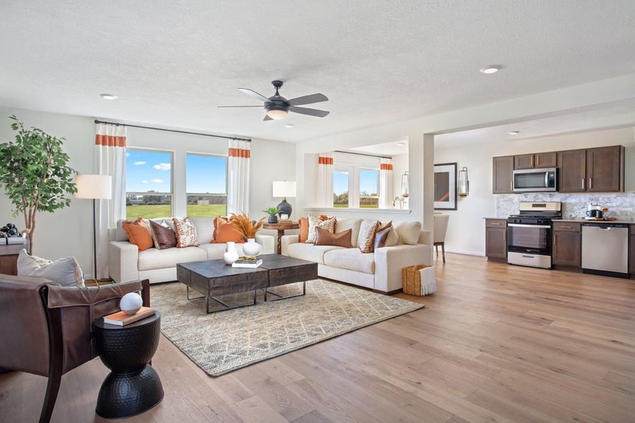 Representative furnished interior of a home built from the 1609 by KB Home in Bauer Meadows, Hockley (Image 5).