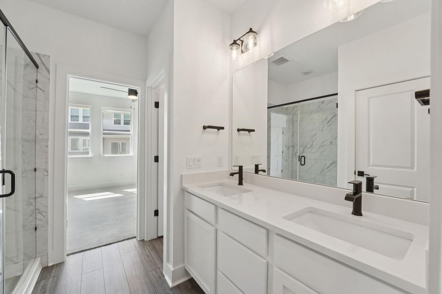 Furnished interior view inside a new home in Avery Centre, Round Rock (Image 6).